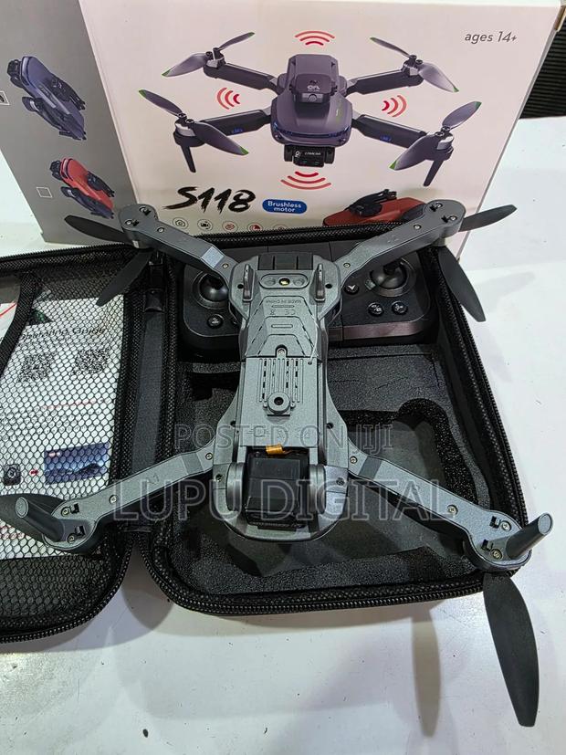 S118 Brushless Motor Drone Dual Hd Camera Optical Flow Obstacle - thumbnail 3