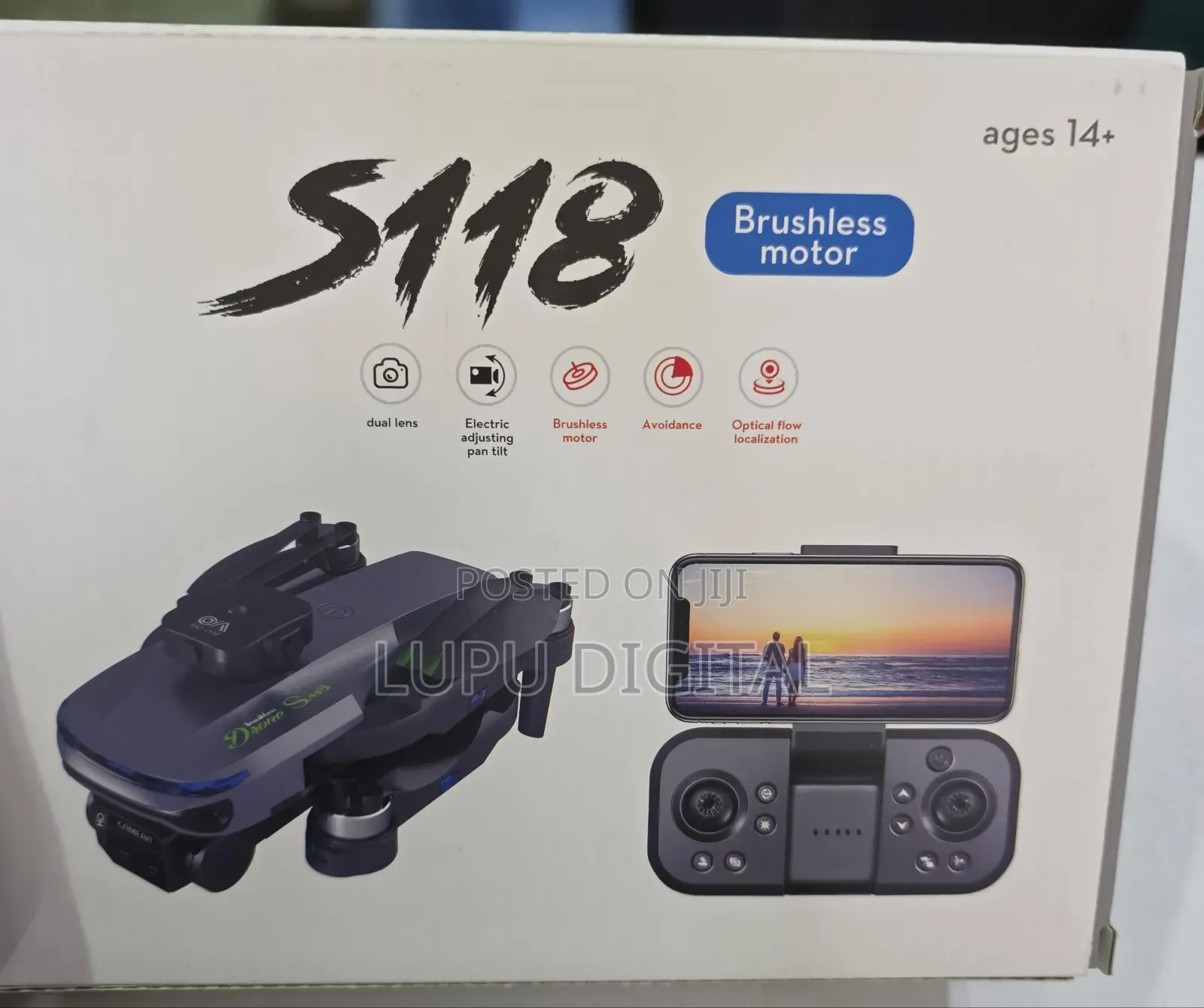 S118 Brushless Motor Drone Dual Hd Camera Optical Flow Obstacle