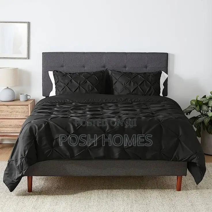 Deluxe Pinch Pleatcross Pintuck Duvet Cover Set