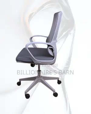 New Arrival Grey Ergonomic Mesh Office Chair — Strong Stable Base