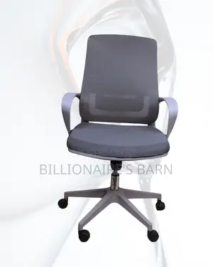 New Arrival Grey Ergonomic Mesh Office Chair — Strong Stable Base