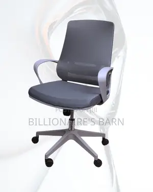 New Arrival Grey Ergonomic Mesh Office Chair — Strong Stable Base