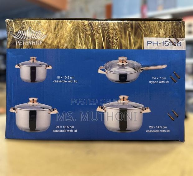 High Quality 8pc Peterhof Stainless Steel Cookware* - thumbnail 5
