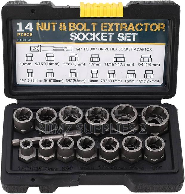 14 PCS Nuts and Bolt Extractor - main view