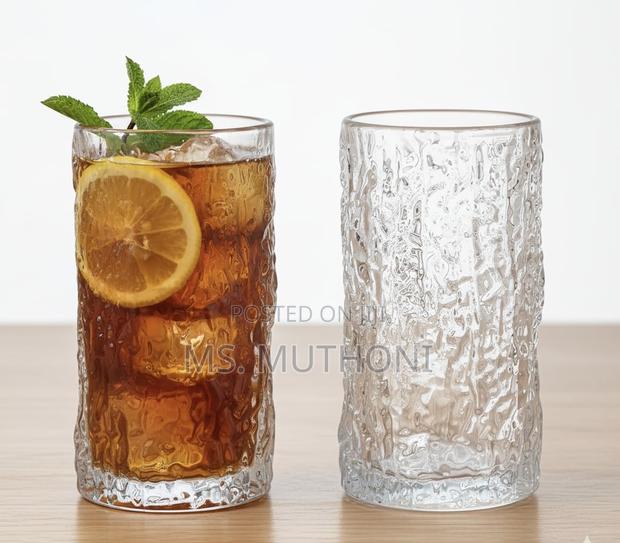 Decanter Square Big+2pc Ice Texture Glasses* (3 Pc) - thumbnail 3