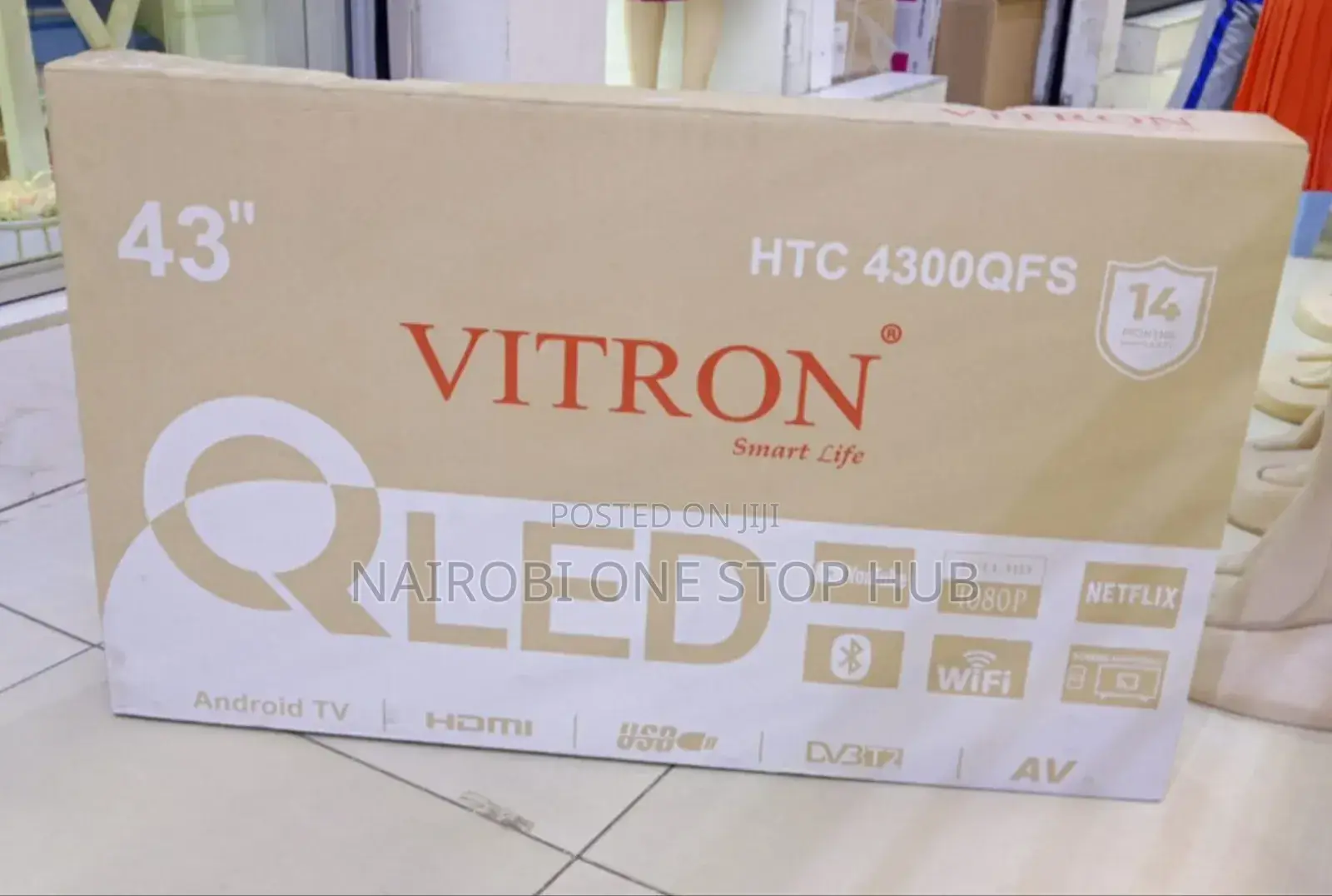 Vitron 43 Inch Qled Smart Tv Htc4300qfs