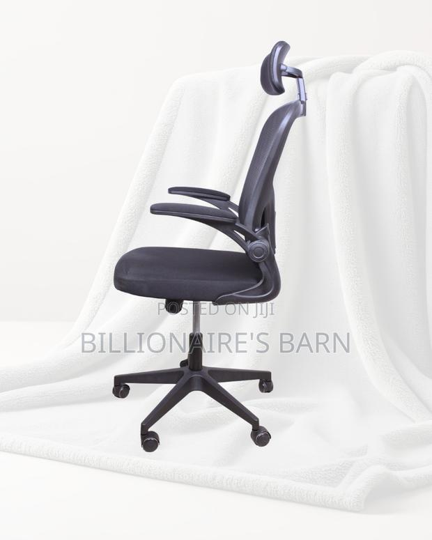 Grey Ergonomic Office Chair — Back Support for Long Hours - thumbnail 2