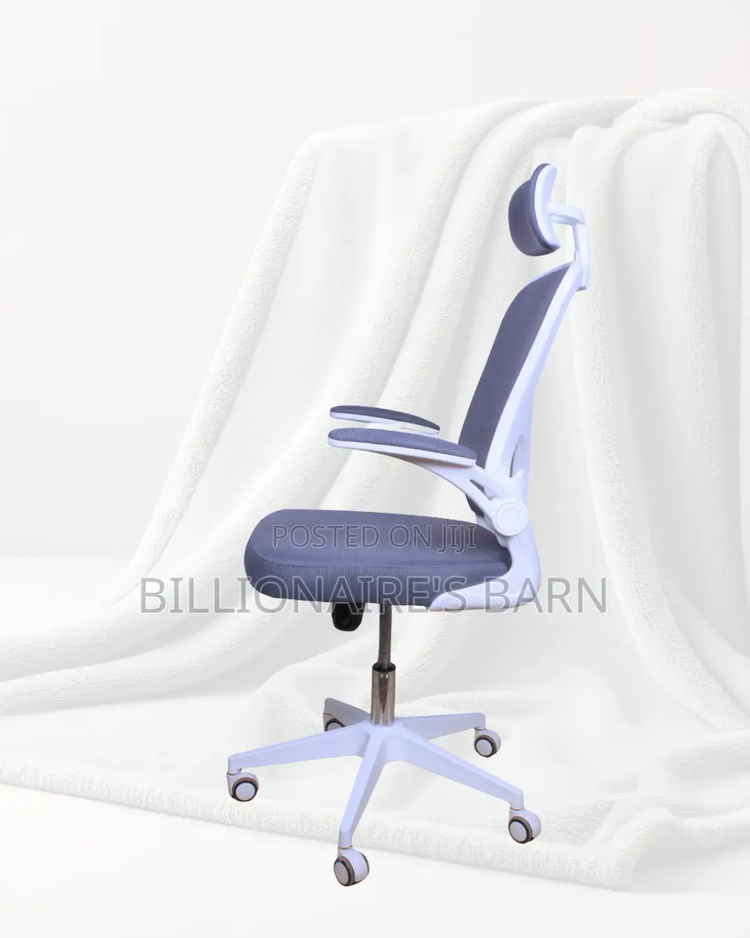 White Ergonomic Office Chair | Sleek Steel Frame