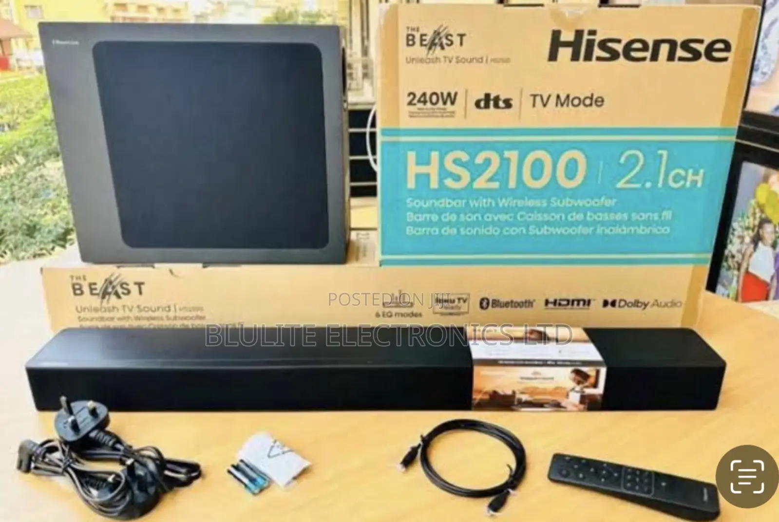 Hisense Hs2100 Sound Bar