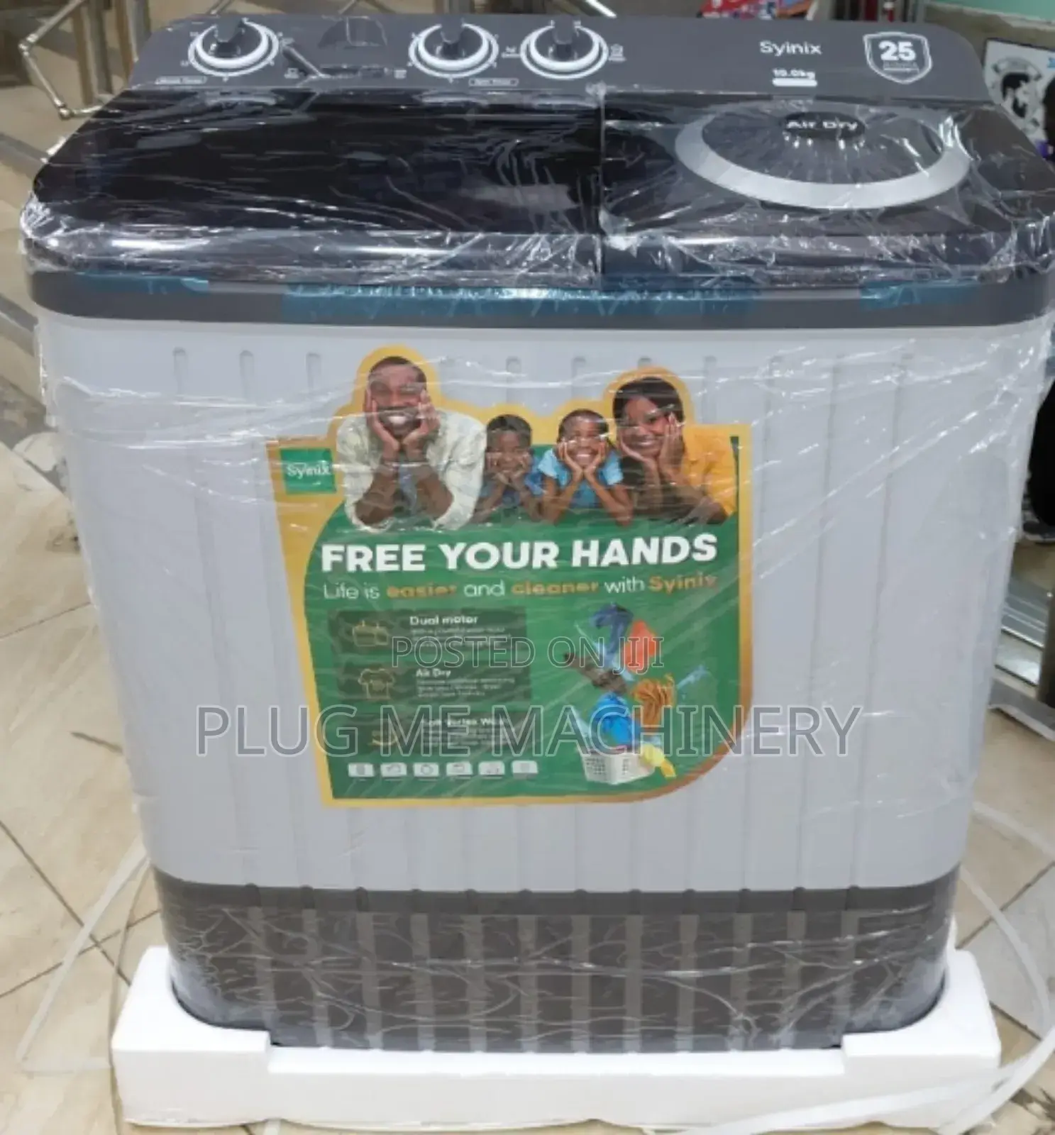 Syinix 10kg Twin Tub/High Efficient and Durable