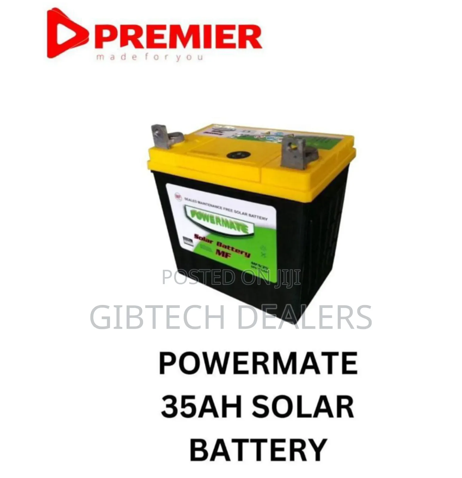 Powermate Deep Dry Cell 35ah Solar Battery
