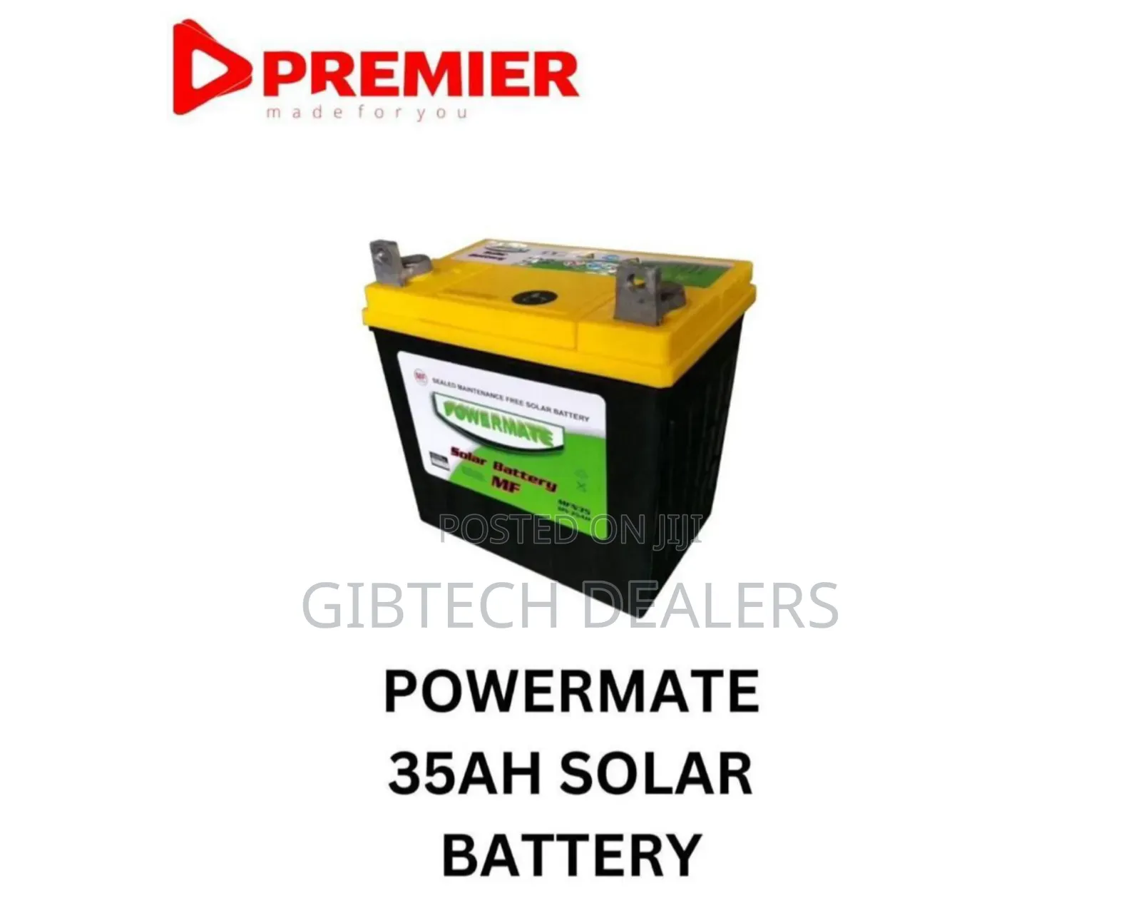 Powermate 35ah Solar Deep Dry Cycle Battery