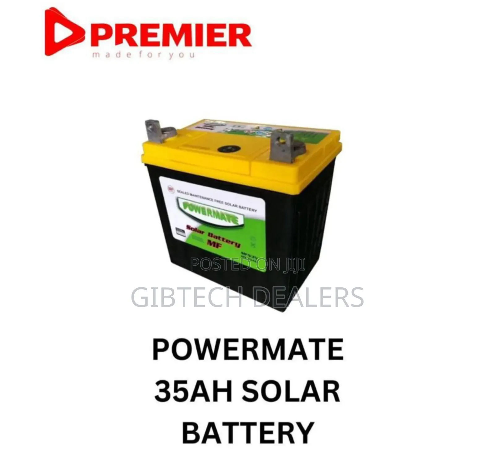 Powermate 35ah Solar Deep Dry Cycle Battery