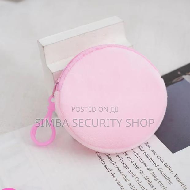 Pink Cute Women Pouch Hidden Wallet Keychain Keyholder Plush Gift Mini