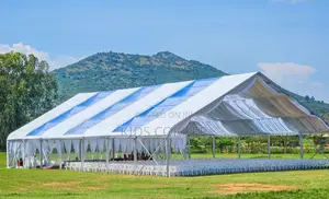 A-Frame Tent 1000pax Theatre Set Up With Plain Plastic Chairs