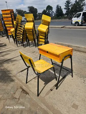 School Lockers And Chairs