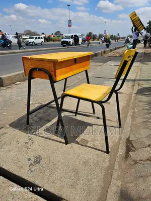 School Locker And Chair