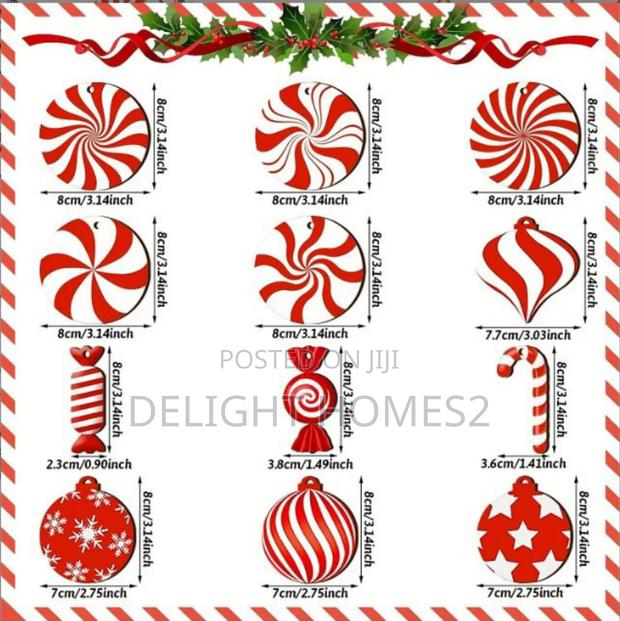 12pcs Wooden Red Candy Windmill Cane_ca - main view