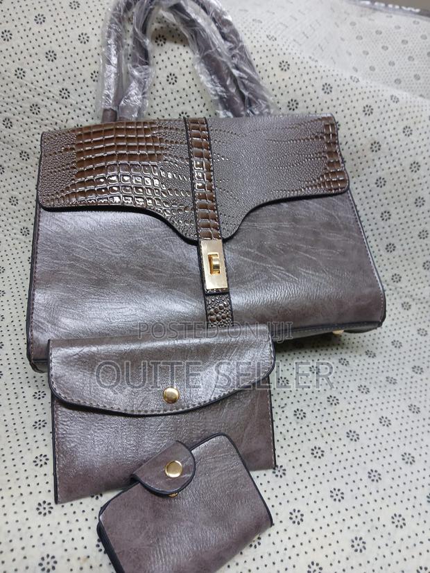 Ladies Strong Leather 3in1 Handbag - main view