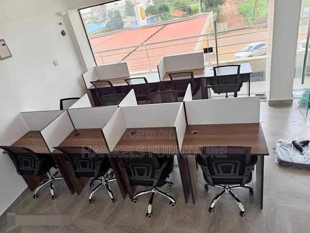 Modern 8-Seater Office Workstation - main view