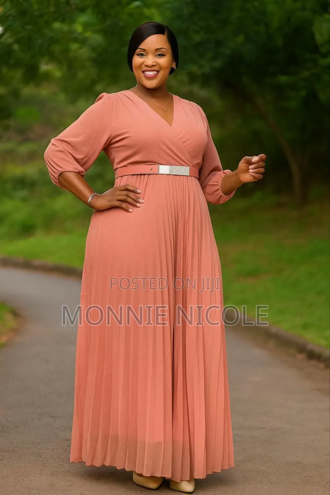 Classy Brown Maxi Dress