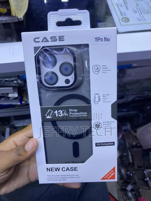 Anshn Magnetic Compatible With iPhone 15 Pro Max Transluscent Case - main view