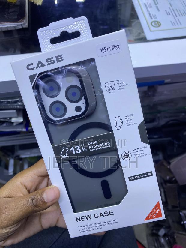 Anshn Magnetic Compatible With iPhone 15 Pro Max Transluscent Case - thumbnail 2