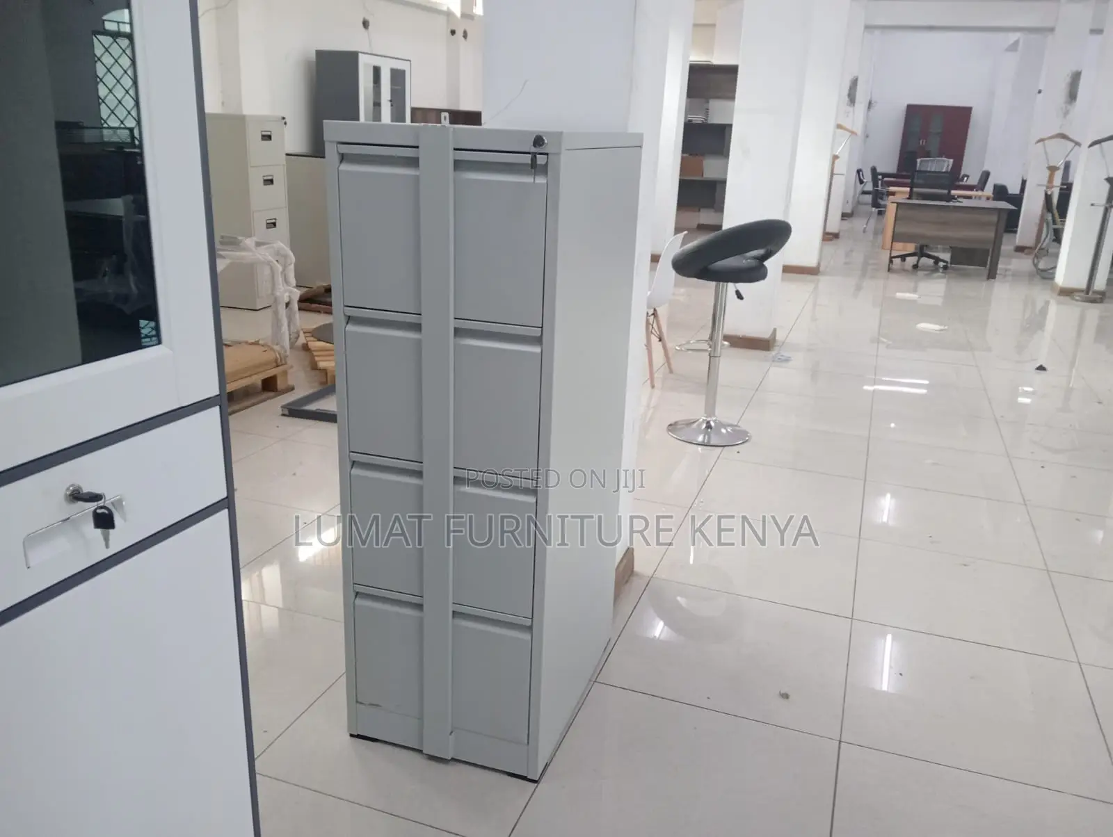 Metal Filing Cabinet With Security Bar