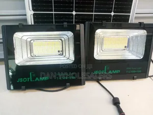 Jsotlamp Solar 25w Panel With Dual 100w Led Lights