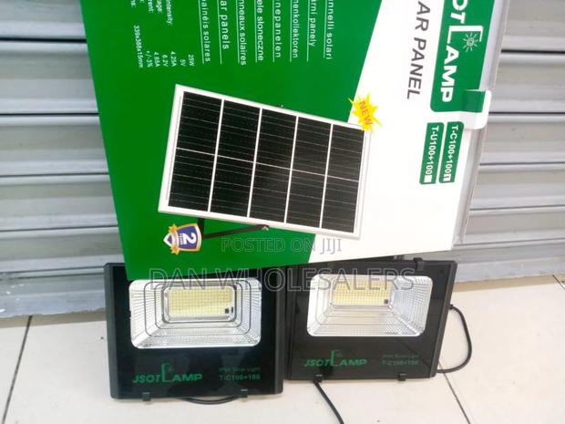 Jsotlamp Solar 25w Power Panel and 100w Led Lights - main view