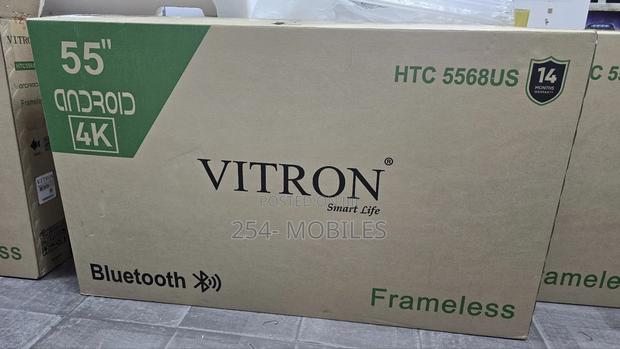 Vitron 55 Inch Smart Tv Android 12 Htc5568us Uhd With Bluetooth