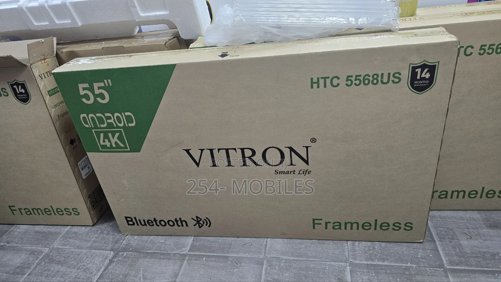 Vitron 55 Inch Smart Tv Android 12 Htc5568us Uhd With Bluetooth