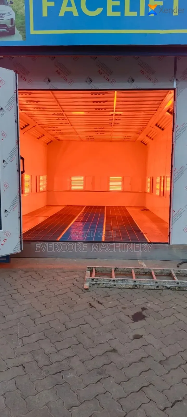 Electric Car Spray Booth Machine Fully Automatic.