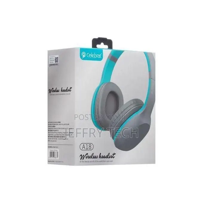 Celebrat A18 Wireless Bluetooth Headphones With Extra Bass