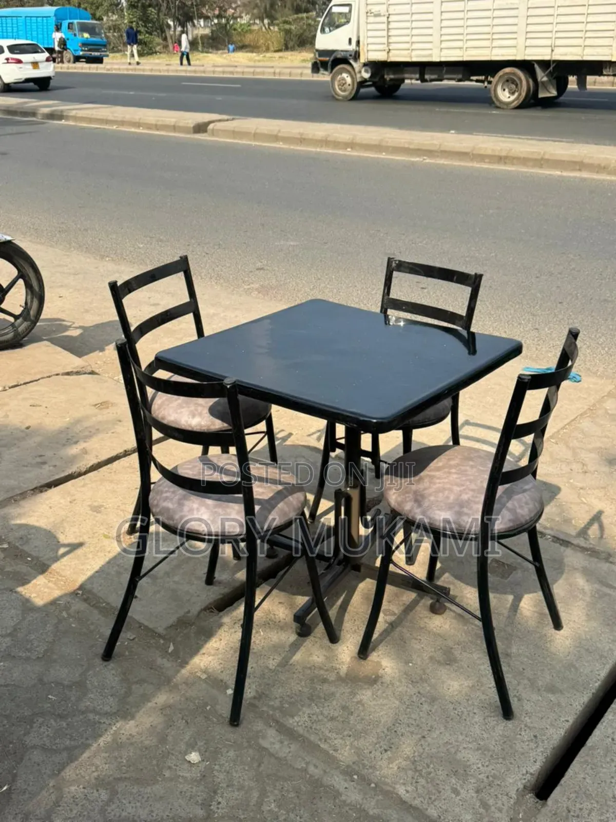 Restaurant And Bar Chairs And Table Set