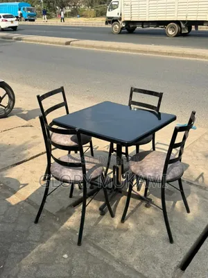 Restaurant And Bar Chairs And Table Set