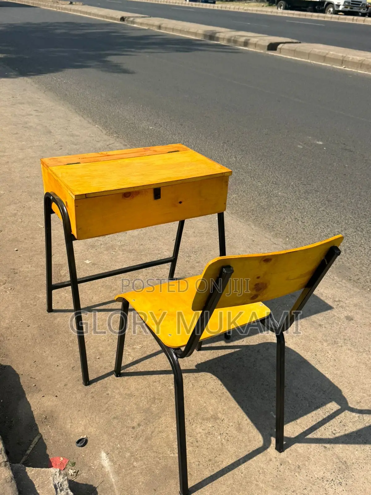 School Locker And Chair