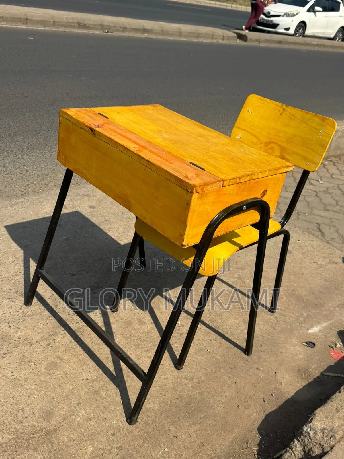 School Locker And Chair