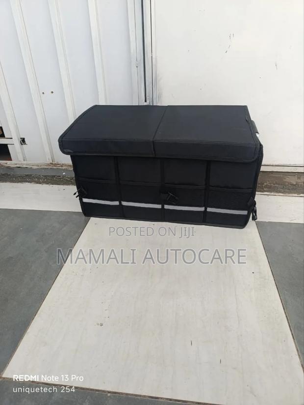 Foldable Car Boot Organizer With Multiple Sections - main view