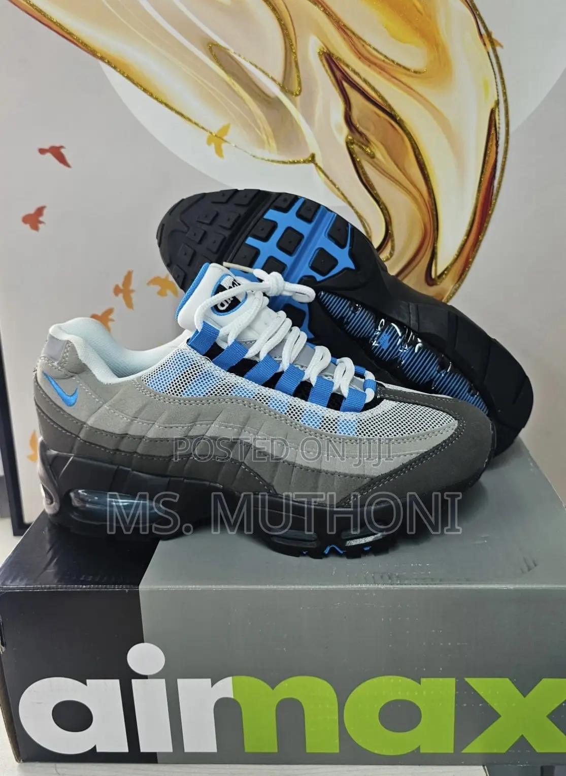 Premium Air Max 95 Crystal Blue / Turqoise Size 40-45
