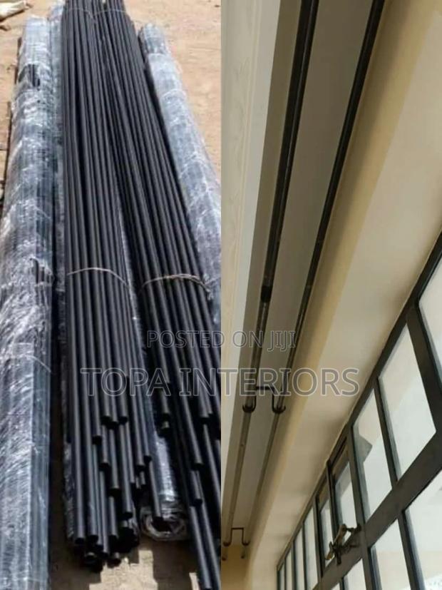 Quality Non Rusting Powder Coated 6m Full Length Jua Kali Curtain Rods