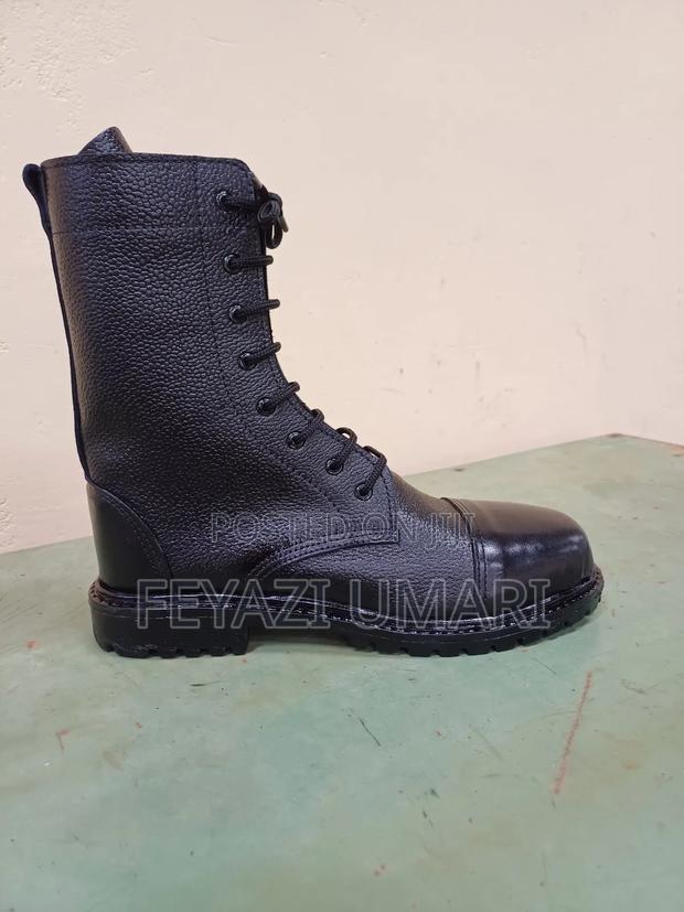 Pure Leather Security Guard Boots - main view