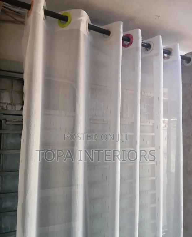 Quality White Transparent Living Room Sheers