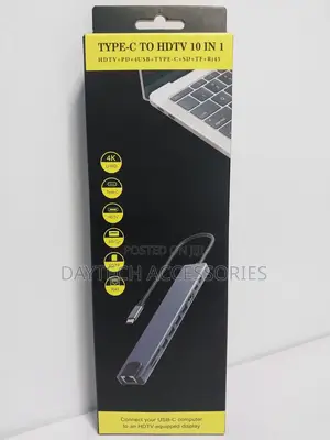 Usb Hub 30hz Type-C to HDTV Adapter 10-in-1 Hub