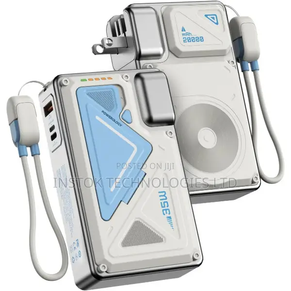 Powerology Power Bank 20000mah Wall Charger 35w Pd
