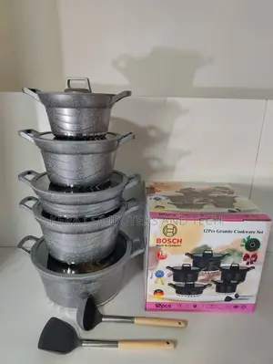 _12pc Bosch Cookware With Silicone Lids_
