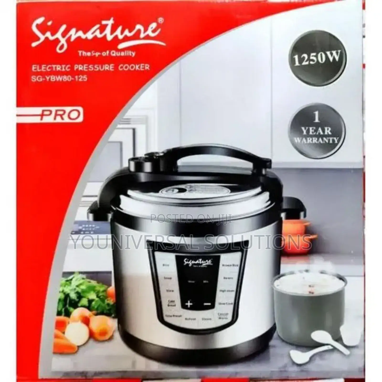 Signature 8 Litres Electric Pressure Cooker