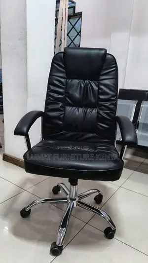 High Back Leather Modern Office Seat