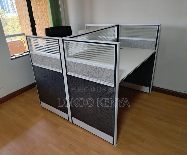 Workstation; 2 Way Imported Office Computer Working Station - thumbnail 2