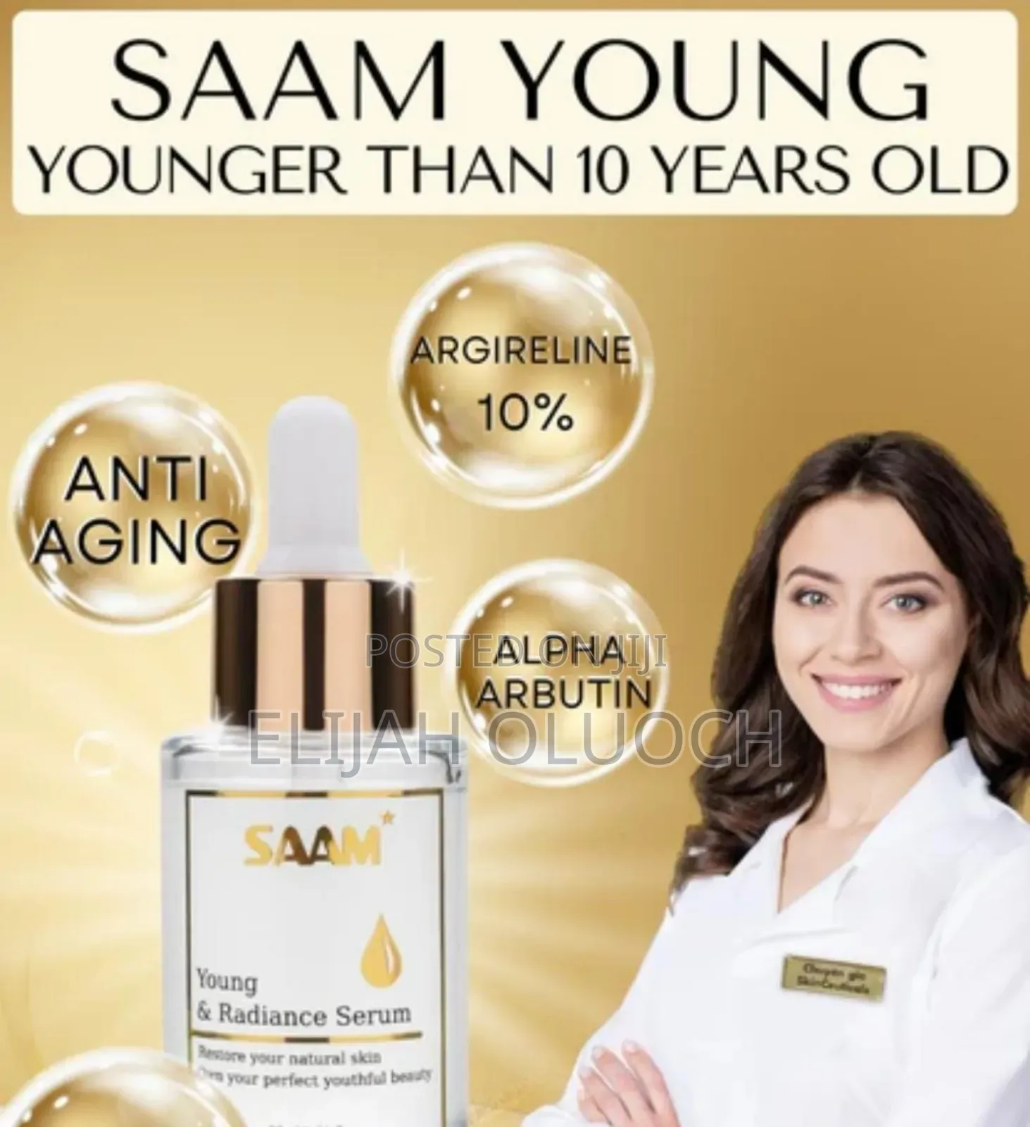 Saam Young and Radiance Serum